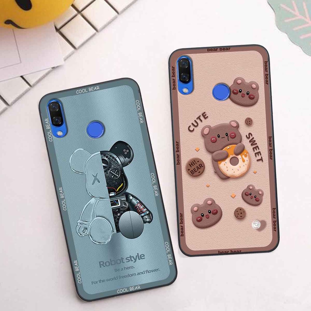 Ốp Huawei Nova 3 / Nova 3i bear brick, gấu đáng yêu, dễ thương