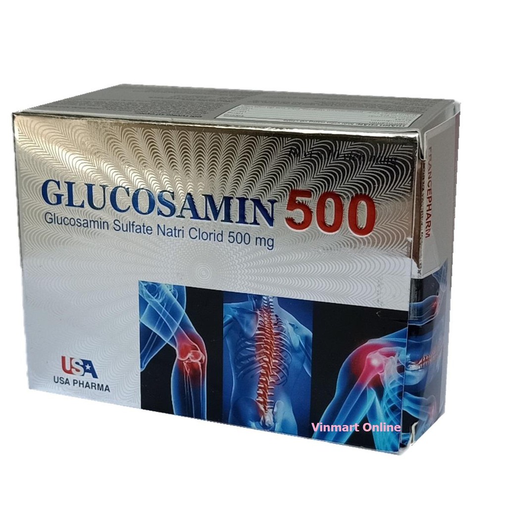Viên Uống Bổ Xương Khớp GLUCOSAMIN 500mg  – Giúp xương chắc khớp khỏe, ngăn ngừa thoái hóa khớp, tái tạo mô sụn
