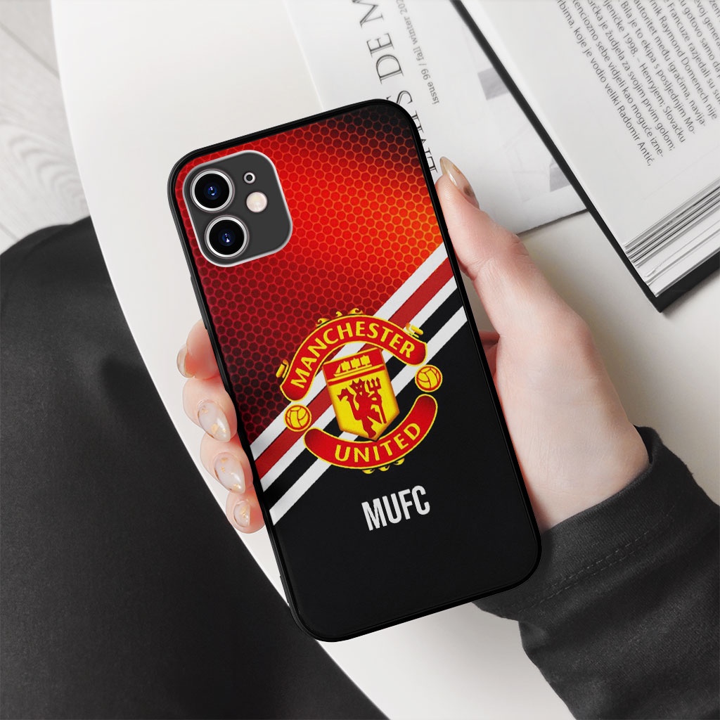 Ốp lưng logo manchester united ba sọc chéo giữa ốp pro 13 11 12 promax 7 8 plus xs X Xr  ART20227028
