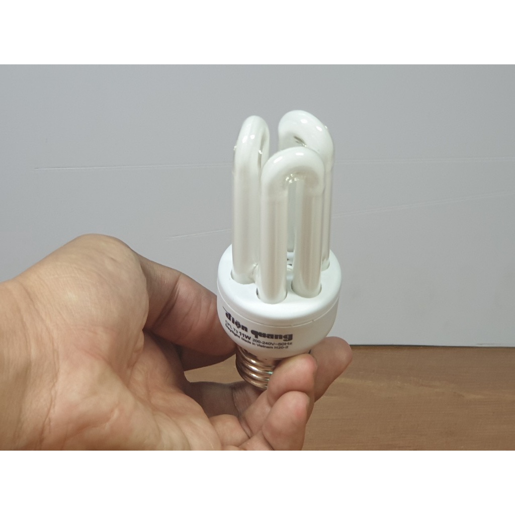 Bóng Compact Điện Quang, Philips 2U, 3U ánh sáng Trắng, đuôi E27  - Điện gia dụng Hoàng Kim