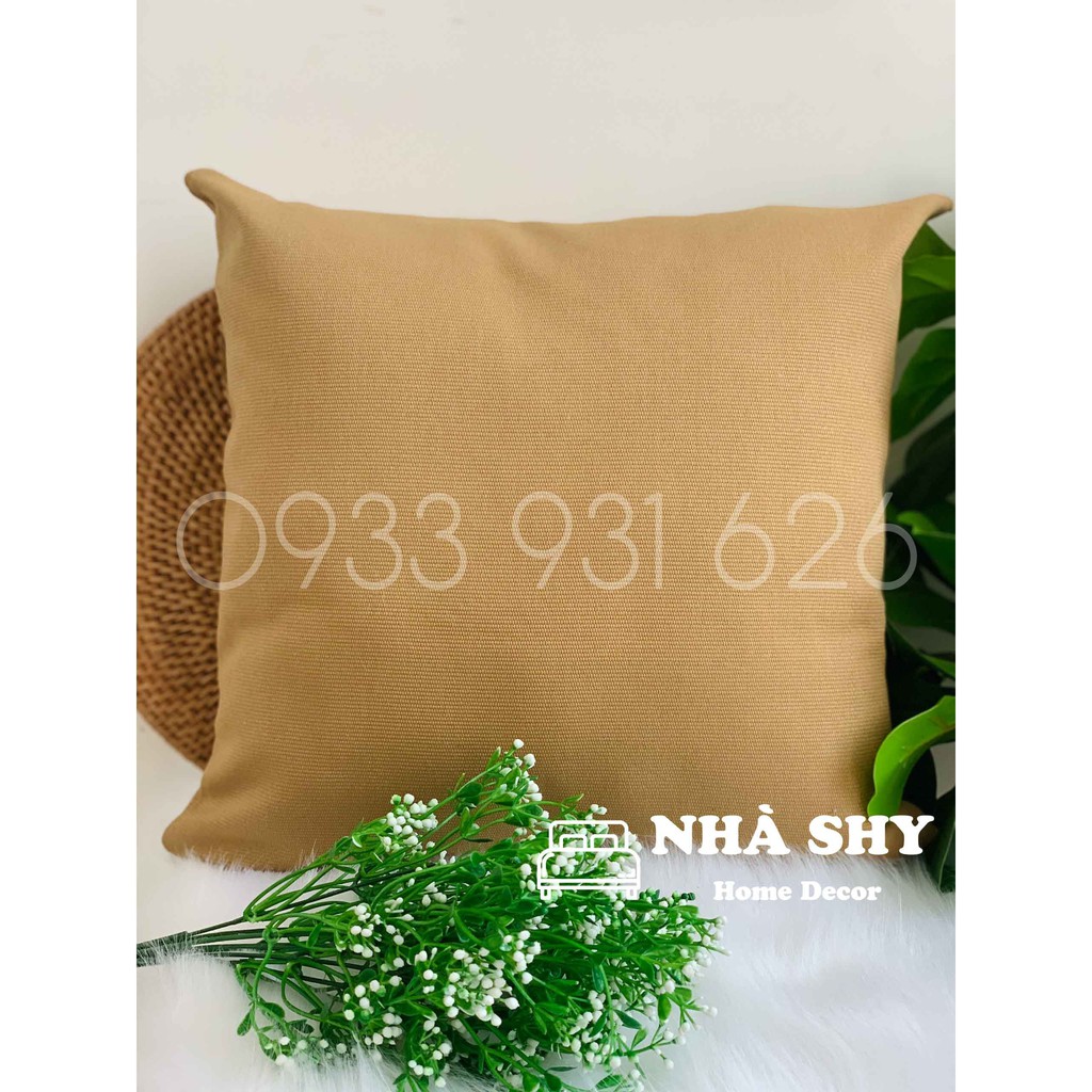 Gối Sofa Trơn Màu Tựa Lưng - Gối Trơn Nhiều Màu Hình Vuông size 36x36cm