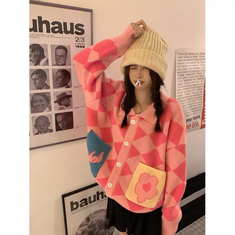 Áo Cardigan Len Ulzzang Style