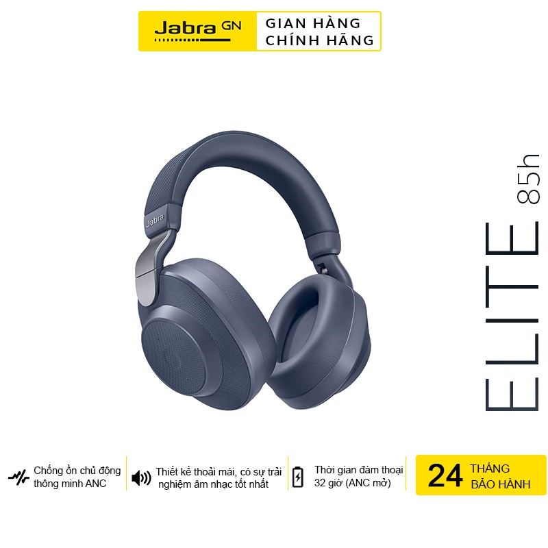 [Mã 2404EL10K giảm 10K đơn 20K] Tai Nghe Không Dây, Bluetooth Chụp Tai On-ear Jabra Elite 85h - Hàng Chính Hãng