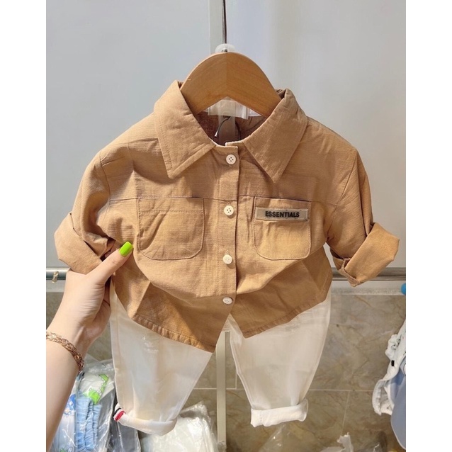 Set bộ sơ mi cho bé trai