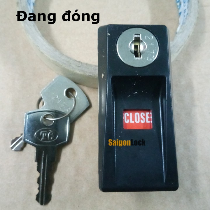 Ổ khóa tủ cửa lùa Hòa Phát có chữ Open Close