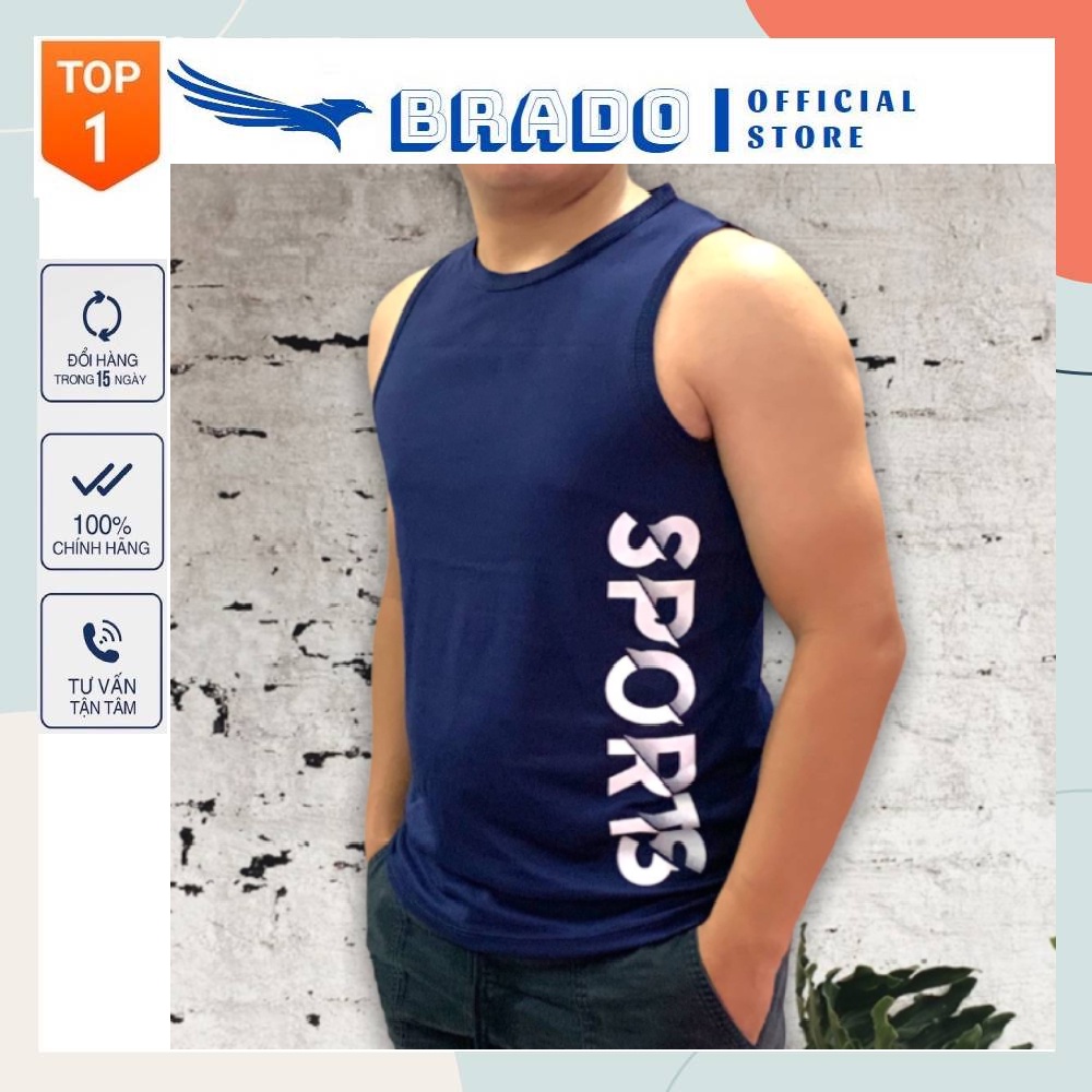 Áo ba lỗ 𝐒𝐏𝐎𝐑𝐓𝐒, áo tập gym, thể thao, chạy bộ nam chất vải Thun Mè Thái cao cấp siêu thoáng mát