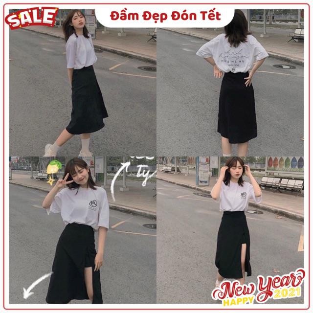 Chân váy Hyon Skirt hack chân siêu dài - dáng váy suông dễ mix sau lưng phối chun co giãn kèm ảnh thật | BigBuy360 - bigbuy360.vn