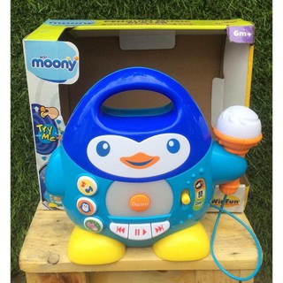 Chim cánh cụt Winfun hát nhạc kèm Micro - đồ chơi có nhạc cho bé quà tặng từ Moony