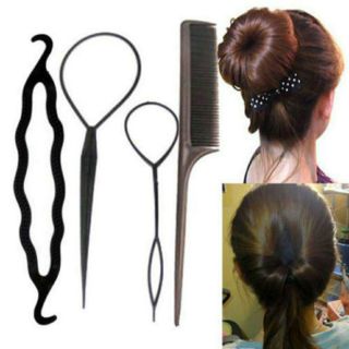 Bộ dụng cụ tạo kiểu tóc đa năng 4 món