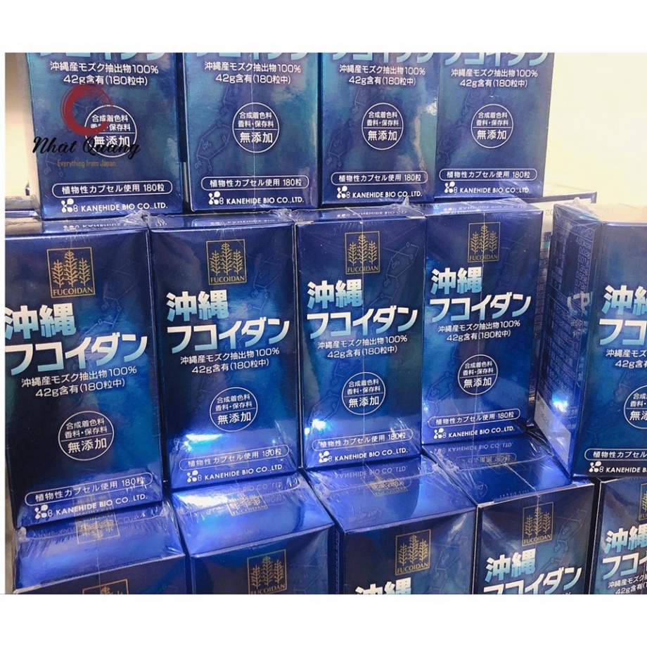 Viên uống Fucoidan xanh Nhật Bản 180 viên (mẫu mới, date 2025)