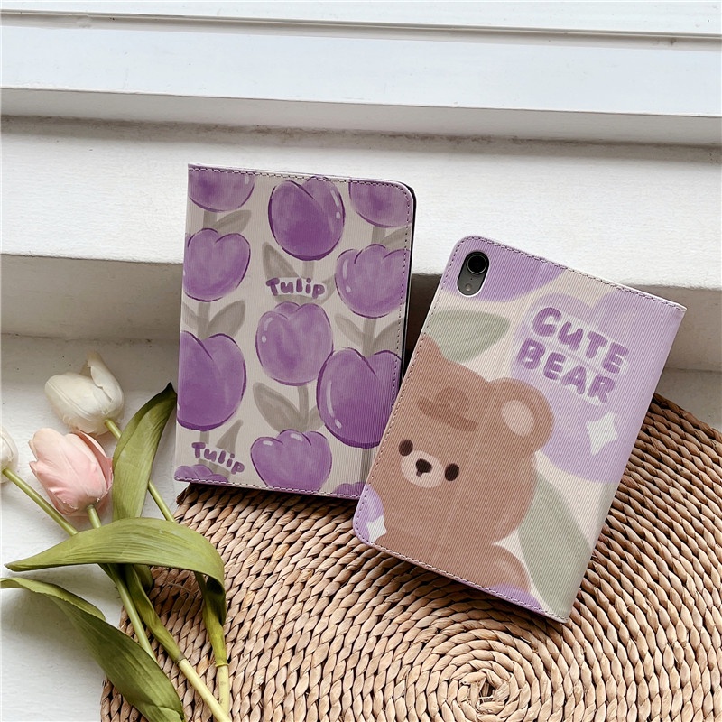 Ốp Máy Tính Bảng Da PU Có Đế Cho iPad Mini /Air 1 2/Pro 9.7/4th 5th 6th 2017 2018/7th 8th 9th Gen 2019 2020 2021