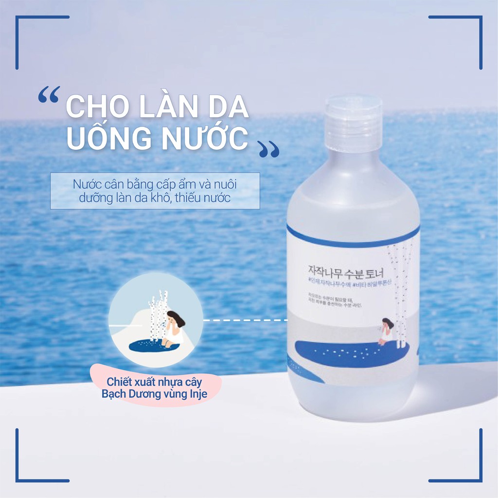 Nước cân bằng cấp ẩm chiết xuất nhựa cây bạch dương Round Lab Birch Juice Moisturizing Toner