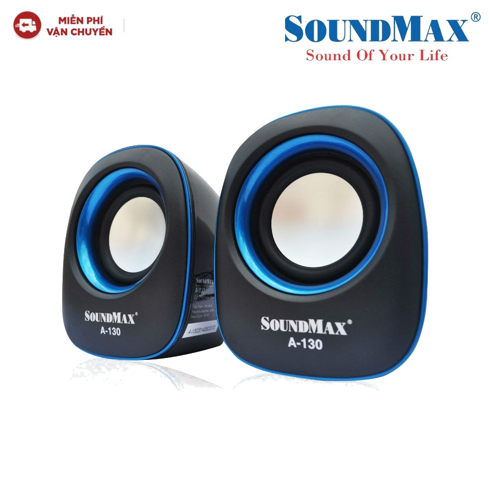 Loa Vi Tính SoundMax A130 2.0 6W - Hàng chính hãng new 100%