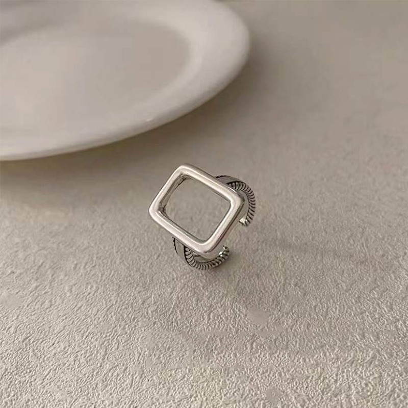Set 2 Nhẫn Hở Họa Tiết Hình Học Độc Đáo