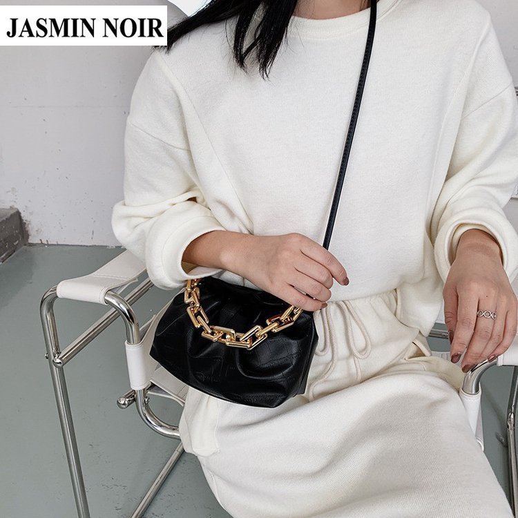 Túi đeo vai JASMIN NOIR giả da cá sấu thiết kế độc đáo thời trang cá tính cho nữ