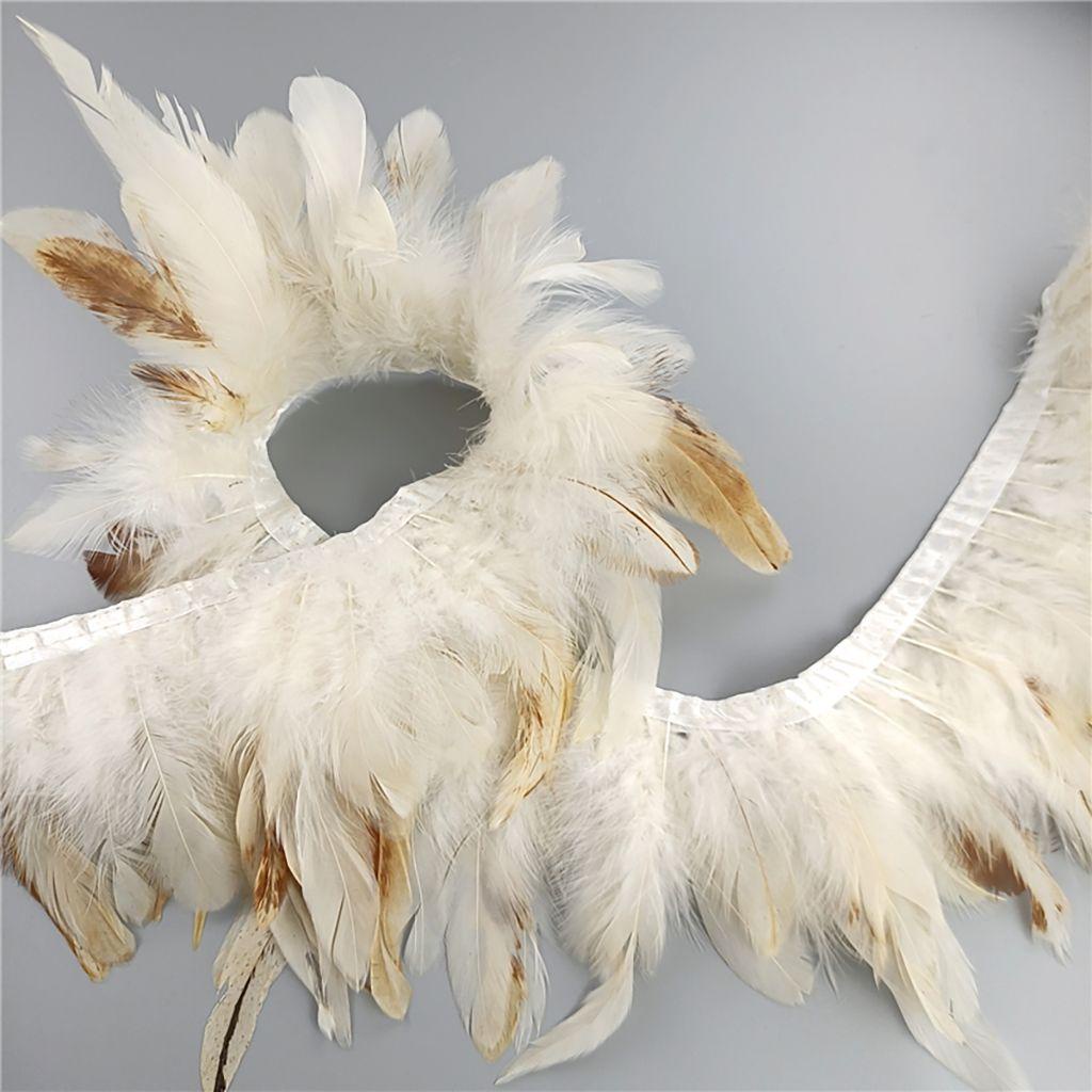 Dây Ruy Băng Lông Vũ Trang Trí Dài 1M 10-15cm