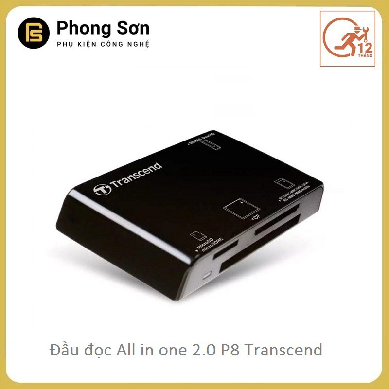 ĐẦU ĐỌC THẺ NHỚ TRANSCEND MULTI-CARD READER P8