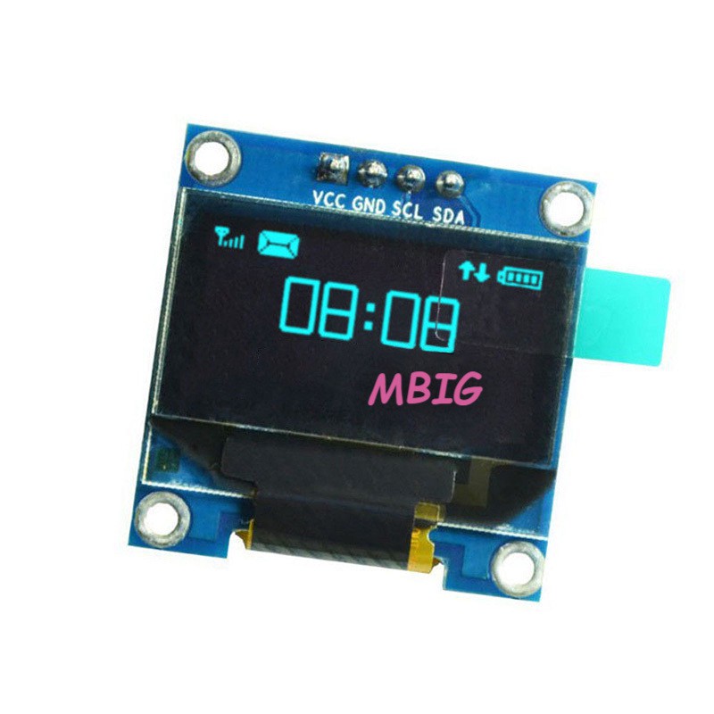 Mô đun màn hình LED LCD OLED màu xanh dương 0.96inch I2C IIC Serial 128x64 dành cho mạch Arduino | WebRaoVat - webraovat.net.vn