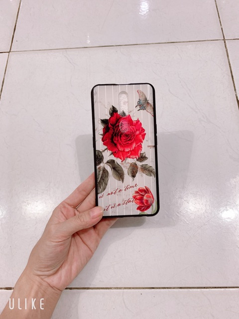 Ốp hoa hồng đỏ oppo F11 Pro,F11Pro