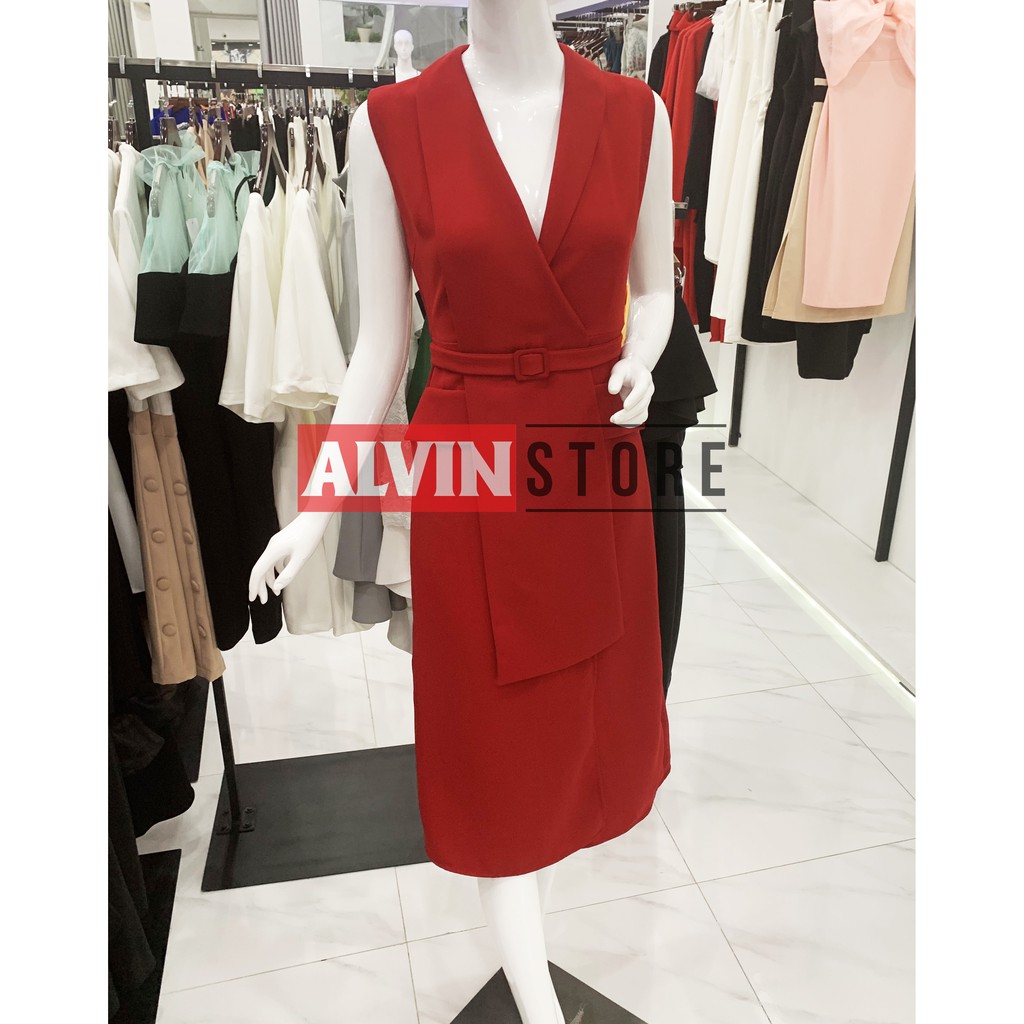 [Hình Thật - Shop Váy Đẹp] Đầm Dự Tiệc Cổ Vest Tùng Chữ A Thiết Kế Tùng Chéo Cách Điệu Tinh Tế Sang Trọng