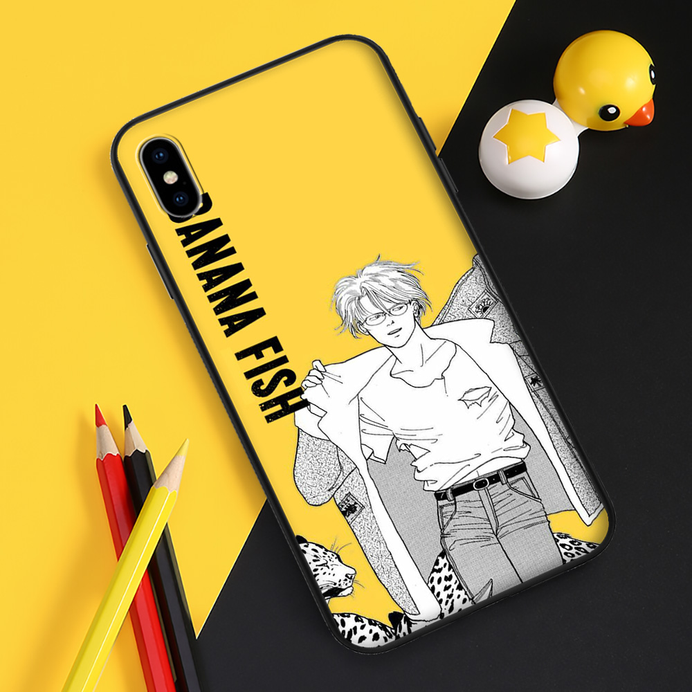 Su4 Ốp Điện Thoại tpu Mềm Hình anime banana fish Cho apple iphone 8 7 6 6s 5s 5 se plus 2020
