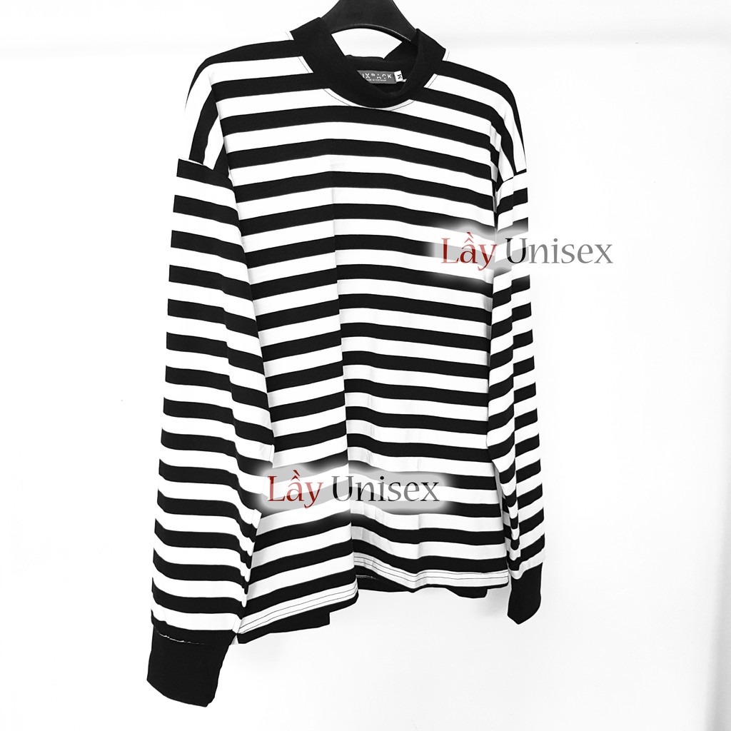 Áo thun nam oversized longtee sọc Tay Dài