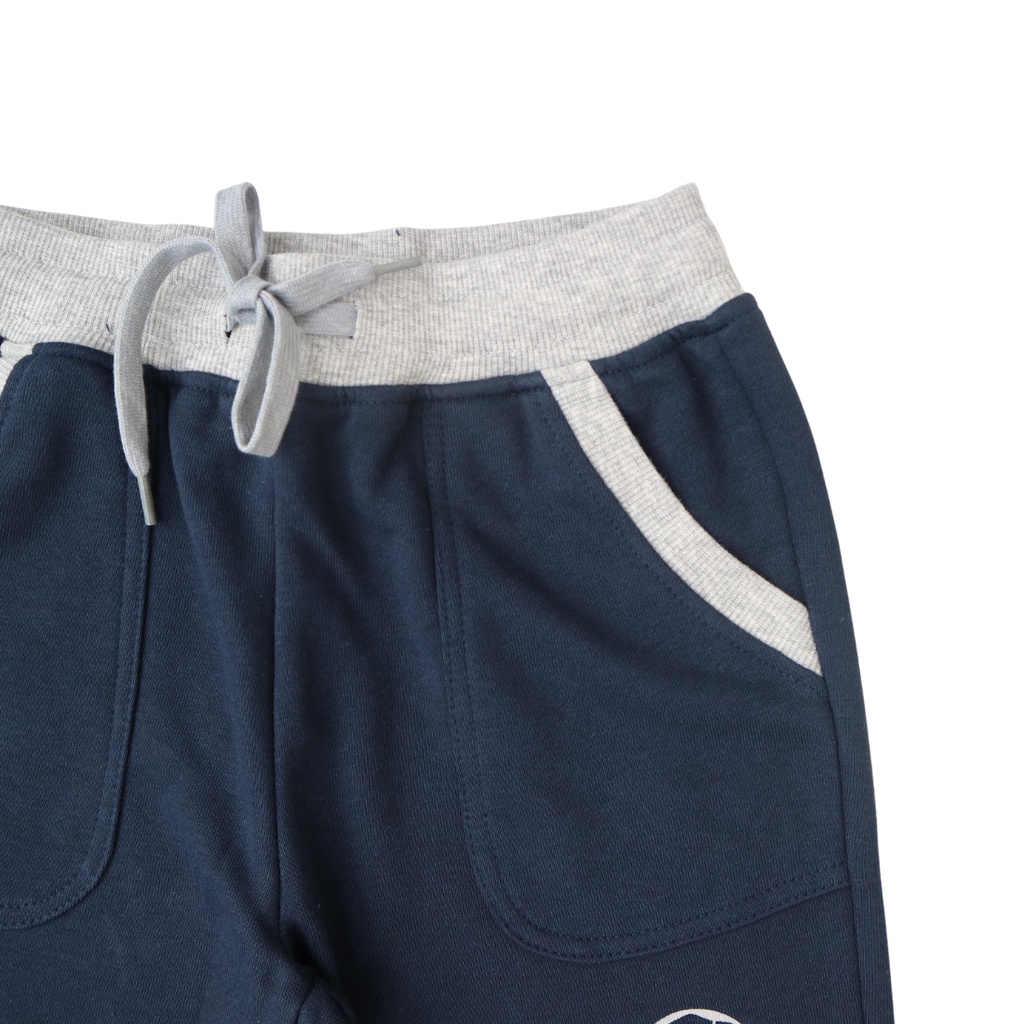 Quần Nỉ BÔNG Bé Trai 25-48kg Phối 3 Sọc In Bóng SILBER KIDS