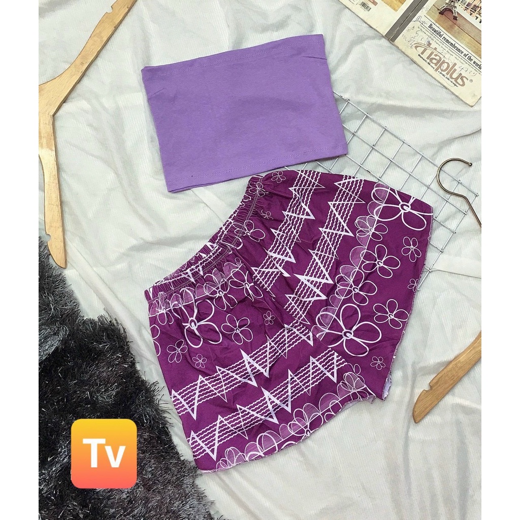 quần thun họa tiết xinh ảnh thật tv