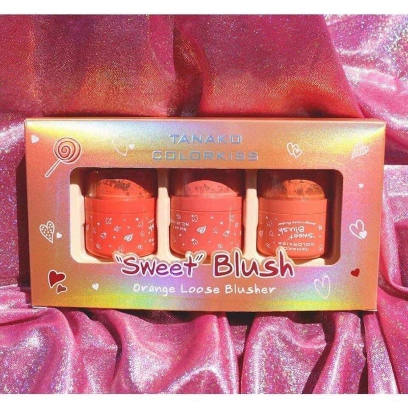 Phấn má dạng bột Tanako Colorkiss Sweet Blush 50g nội địa Trung