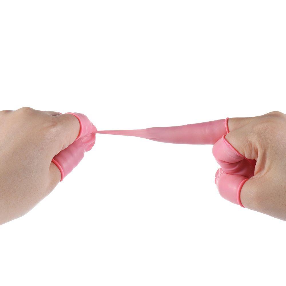 Set 100 Vỏ Bọc Ngón Tay Bằng Cao Su Tự Nhiên Chống Trượt Dùng Một Lần