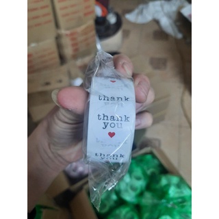 Cuộn 500 stick dán nhãn Thank you dễ thương