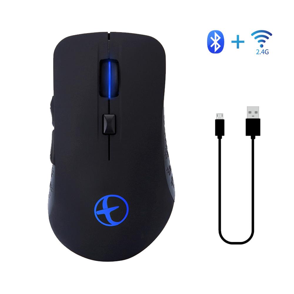 Chuột Không Dây Bluetooth 7 Màu Có Đèn Led