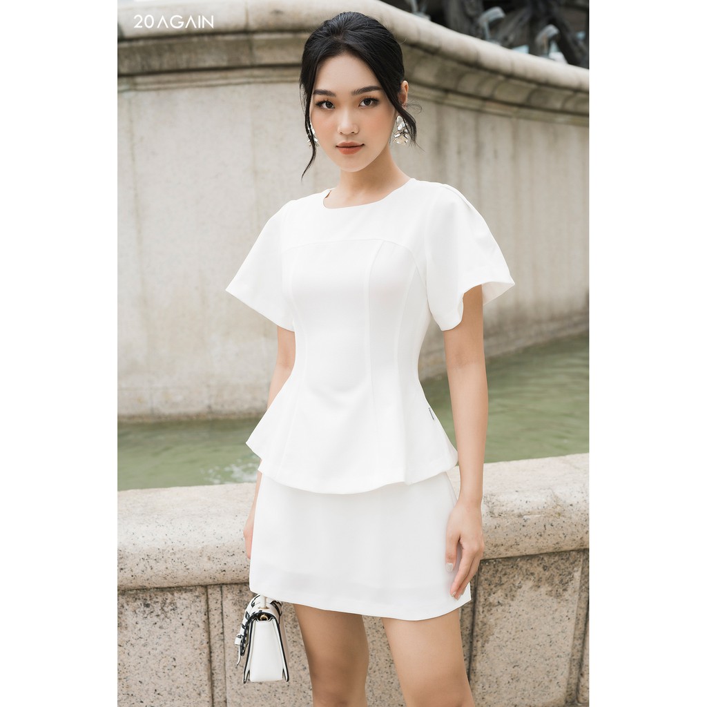 [Mã WABRM50 giảm 15% đơn 99k] Áo sơ mi vai bồng xếp ly 20AGain ASA1458 | BigBuy360 - bigbuy360.vn