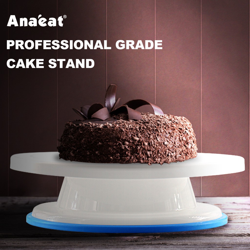Bàn Nhựa Xoay ANAEAT Chống Trượt Dùng Trang Trí Bánh Kem Tròn DIY