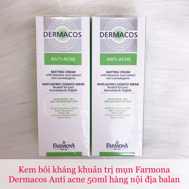 farmona dermacos anti acne matting cream 50ml