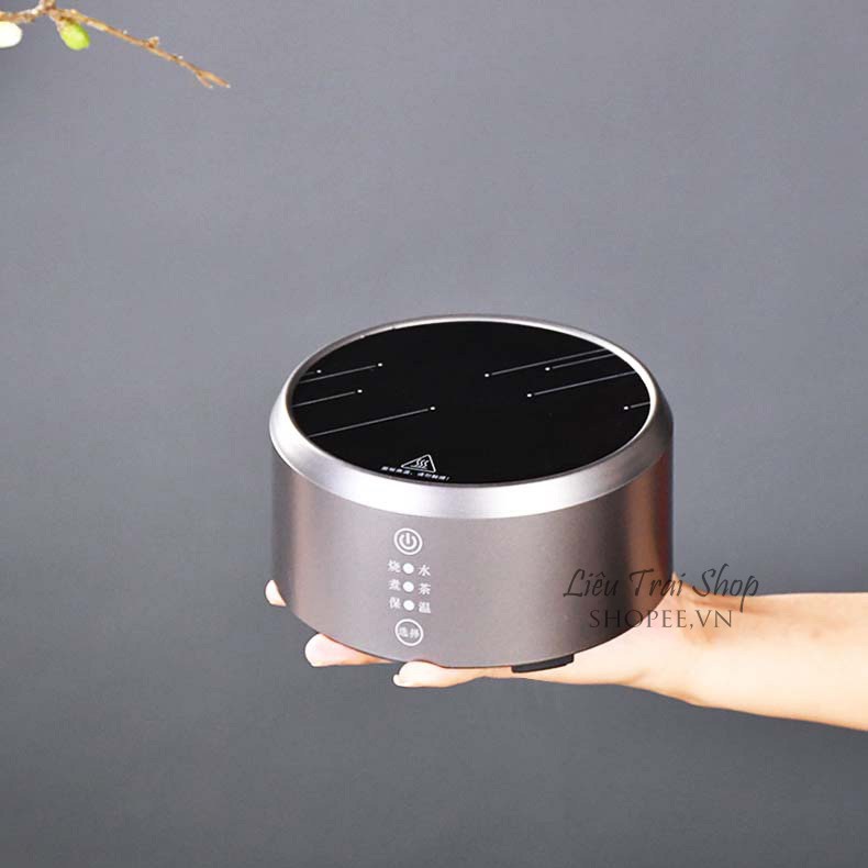 Bếp điện mini hồng ngoại nhỏ gọn pha trà cà phê Moka pot bialetti