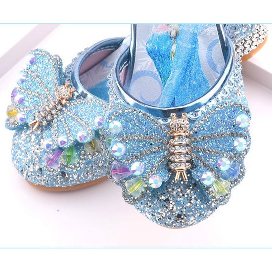 Giày công chúa ELSA đính đá pha lê cao gót size