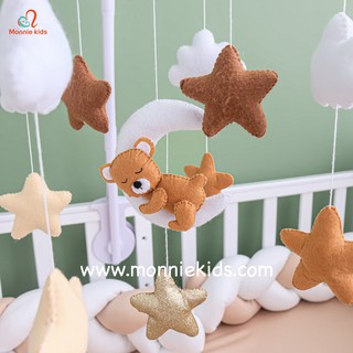 Đồ Chơi Treo Cũi 𝗵𝗮𝗻𝗱𝗺𝗮𝗱𝗲 MonMon Có Phát Nhạc