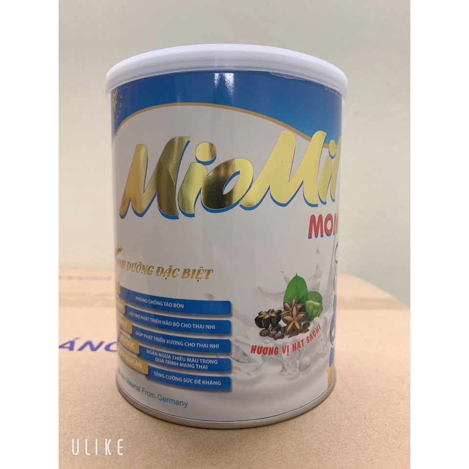 Sữa bột dinh dưỡng cho phụ nữ mang thai và cho con bú MIOMIL Mom 400g Hỗ trợ phát triển não bộ cho thai nhi