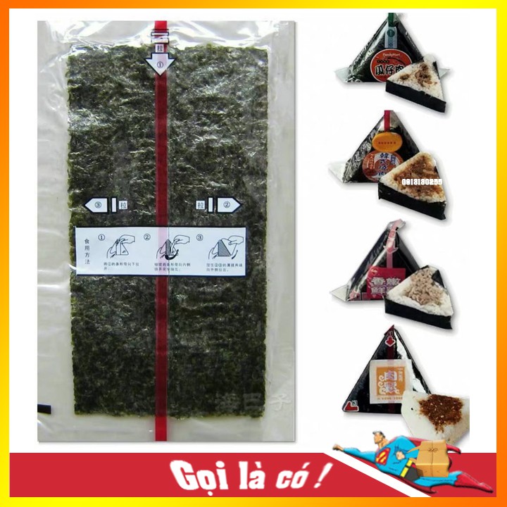 Rong Biển Cuộn Cơm Tam Giác 🌺FREESHIP🌺 Có Bao Từng Lá Riêng, Cơm nắm Nhật hiệu Fresiweed