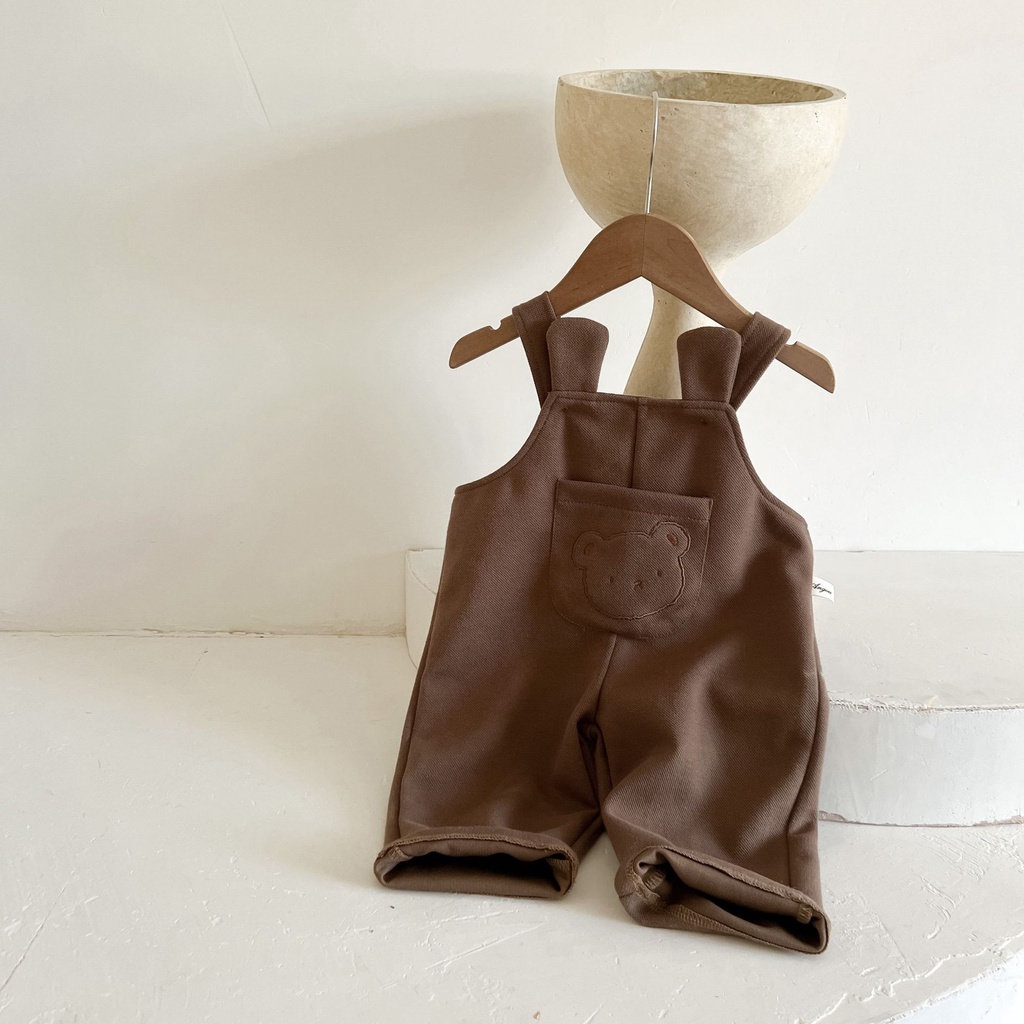 Bộ Áo Liền Quần In Hình Gấu Hoạt Hình Dành Cho Bé Sơ Sinh 0-24 Tháng Tuổi