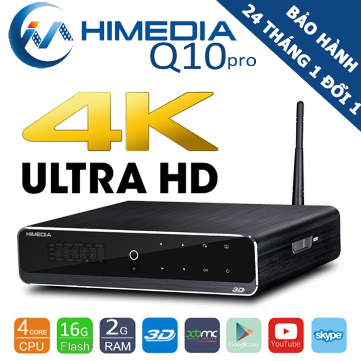 Himedia Q10 pro - Đầu Phát 4K3D Blueray ISO Tốt Nhất Model 2020