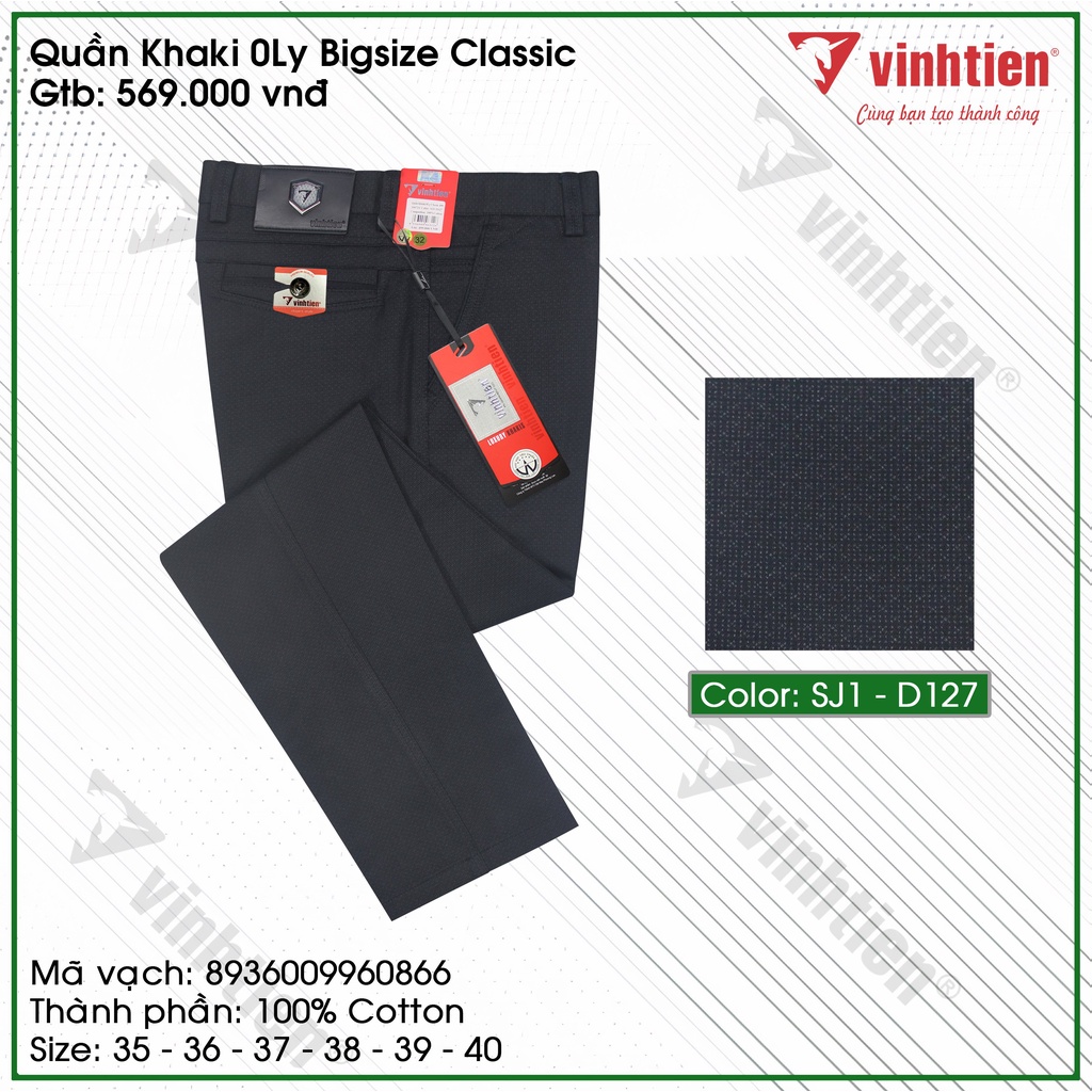 Quần KaKi Size Đại 0Ly Classic 569 Vĩnh Tiến - Nhiều Màu