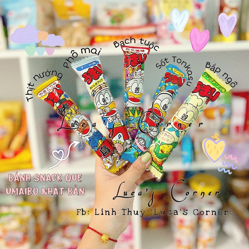 Bánh snack ngô Umaibo dạng que Nhật Bản