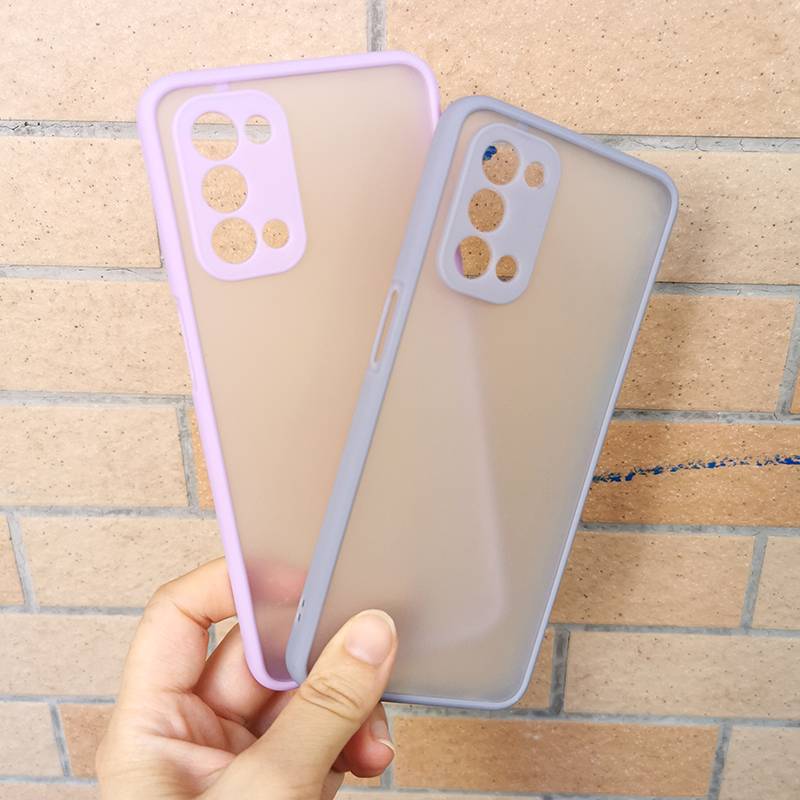 Ốp điện thoại chống dấu vân tay viền màu kẹo dành cho Oppo A74 A54 A74 5G A54 5G