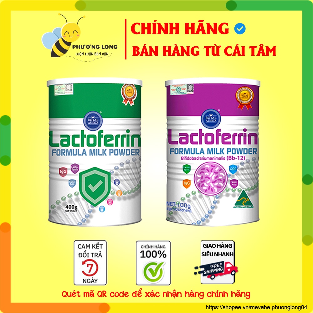 [CAO CẤP HƠN SỮA NON] Hàng Chính Hãng Sữa Hoàng Gia Úc Lactoferrin Formula Milk (400g) giúp tăng đề kháng cho trẻ