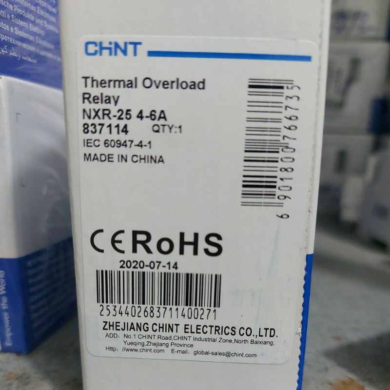 [RELAY/RƠ-LE] Rơ le nhiệt CHINT NXR-12,16,18,25 các loại A