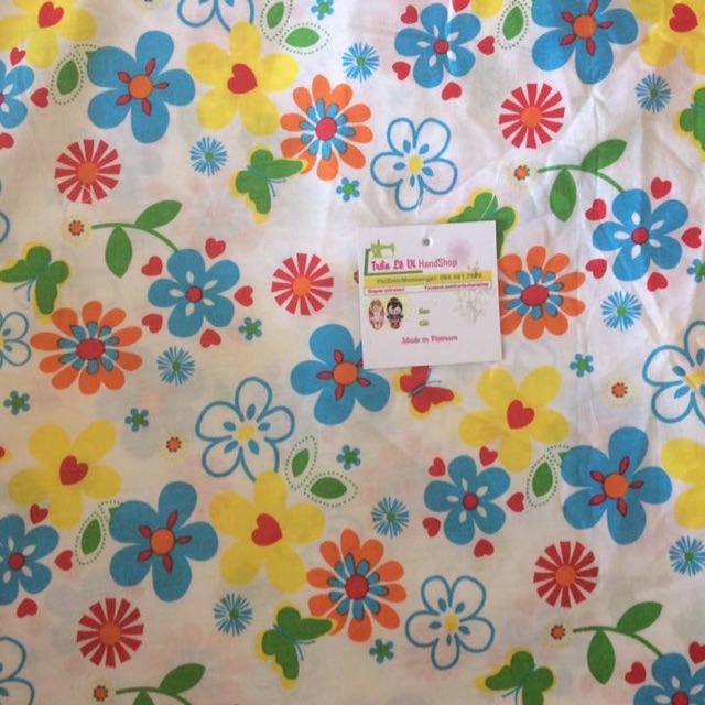 V201-VẢI THÔ 100% COTTON (HOA)