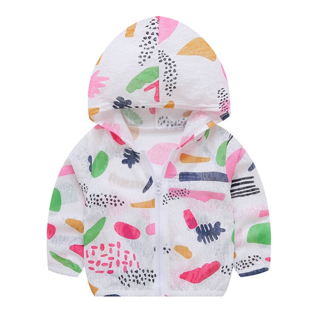 Áo Chống nắng chất liệu Cotton giấy vô cùng mát mẻ thoải mái khi bé mặc trên người