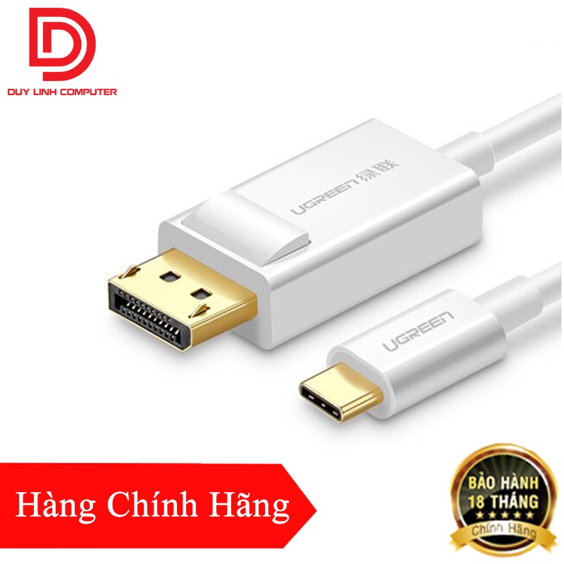 Cáp chuyển đổi USB Type C to Displayport dài 1,5m hỗ trợ 4K Ugreen 40420 - Hàng Chính Hãng